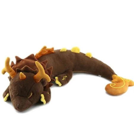 Avant Peluche Dragon Couché “Gardien de l’Ambre” - 63 cm