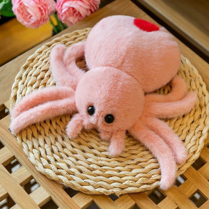 Peluche Araignée Fluffy - Veuve Joyeuse Goth Couleur Rose