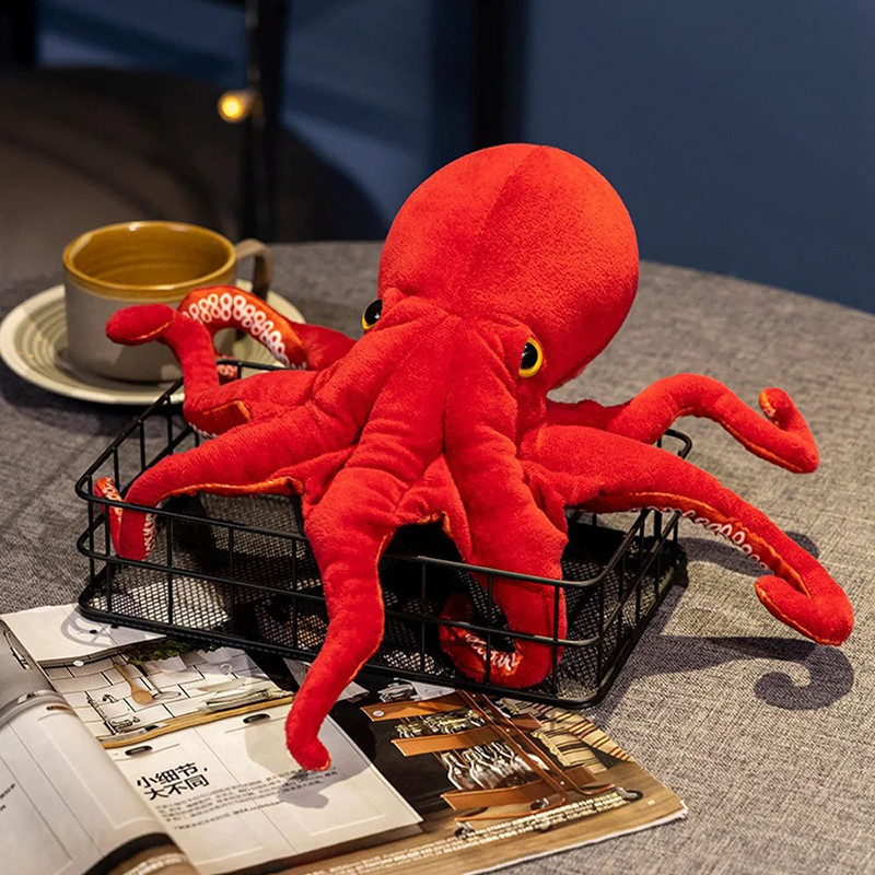 Peluche Grand Poulpe Rouge “Kraken Douillet”