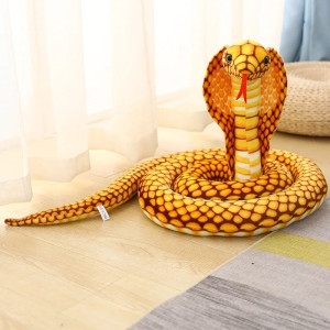 Peluche Cobra en Spirale 'Croc du Soleil' - de 70 cm à 2 métres 40 !