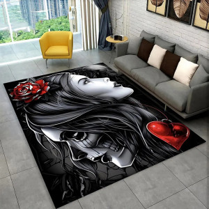 Tapis Tête de Mort "L’Amour et la Faucheuse"