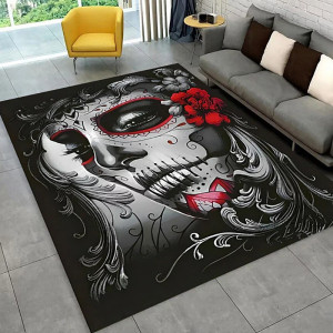 Tapis Tête de Mort "Catrina Éternelle"