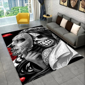 Tapis Tête de Mort "Masque des Âmes Perdues"