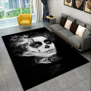 Tapis Tête de Mort "Calavera Fantomatique"