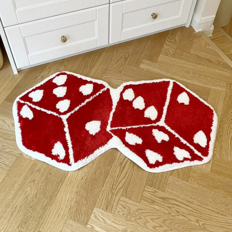 Vue générale Tapis Rock Dés du Hasard - Chance Sanglante