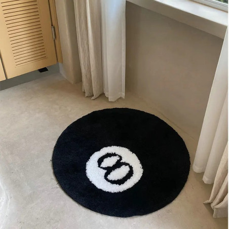 Vue générale Tapis Rock Joueur Billard - Boule 8 Mystique