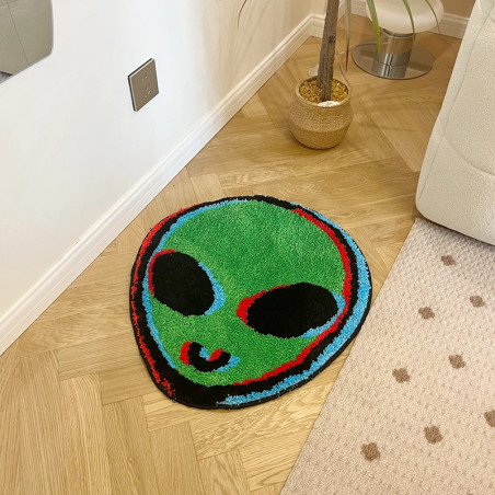 Avant Tapis Alien Psychédélique - Visiteur Galactique