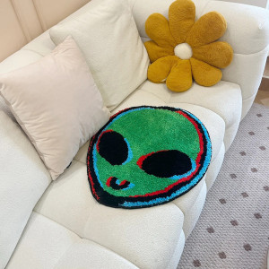Vue générale Tapis Alien Psychédélique - Visiteur Galactique