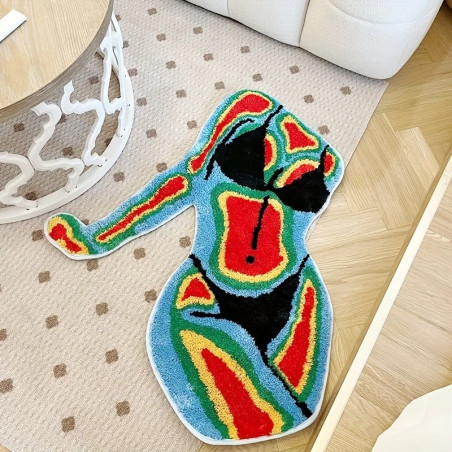 Avant Tapis Rock Silhouette Sexy Thermique "Corps Solaire"