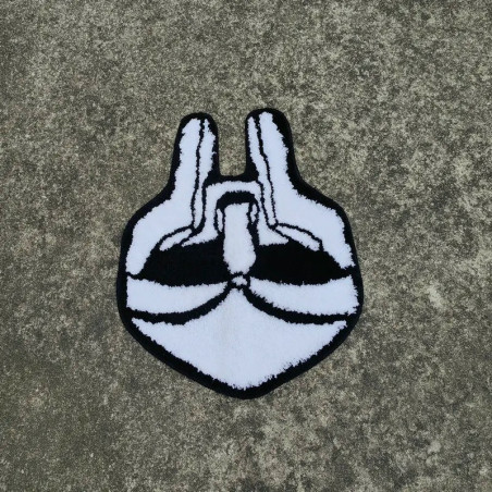 Vue générale Tapis Déco Gladiateur Masqué "Visage du Chaos"