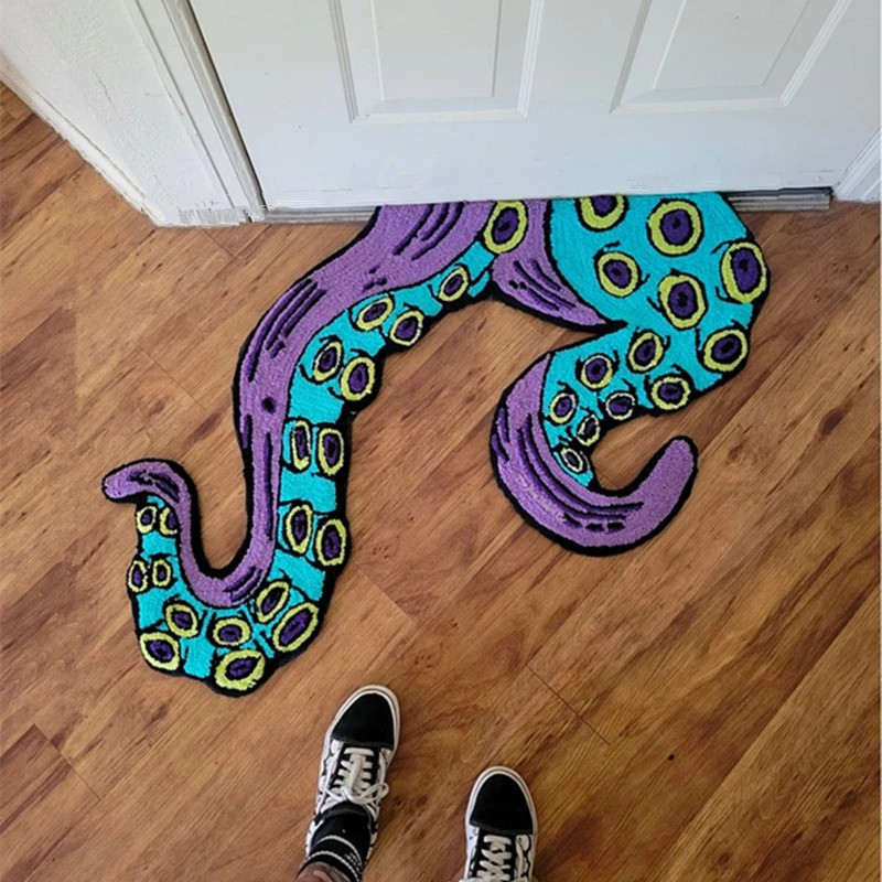 Tapis Pirates Tentacule Monstre - "Kraken Rampant"