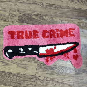 Tapis Goth Gore "True Crime" - Lame Sanglante