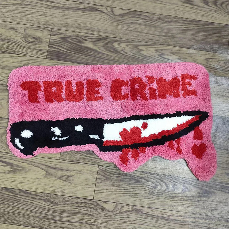 Tapis Goth Gore "True Crime" - Lame Sanglante