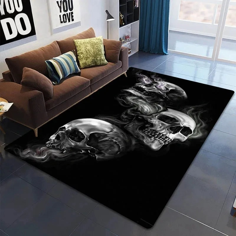 Tapis Tête de Mort - Crânes Fumants
