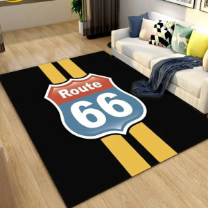 Tapis Biker Route 66 "Route 66 Asphalt Vibes"