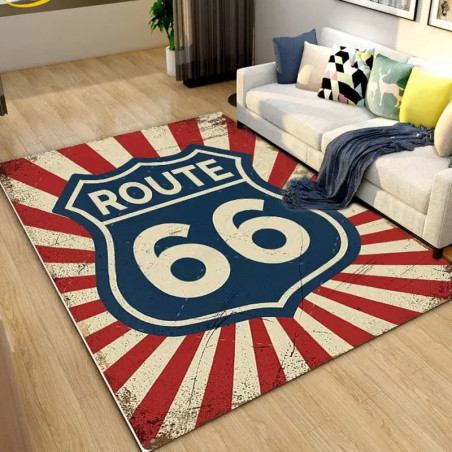 Tapis Biker Route 66 "Route 66 Retro Blast"