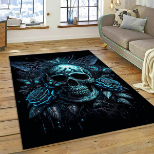 Tapis Tête de Mort "Reine des Ténèbres"