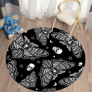 Tapis Tête de Mort Goth "Danse Nocturneé