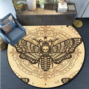 Tapis Tête de Mort Goth "Rituel Lunaire"