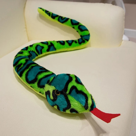 Détails de la Peluche Serpent Lumineux - Python Néon Enchanteur Couleur Vert