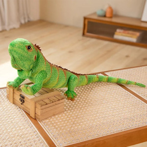 Détails du Magnifique Peluche Lézard Réaliste - Iguane des Terres Tropicales