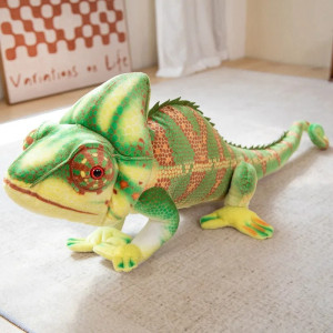 Peluche Caméléon Géant - "Caméléon Jungle Royale"