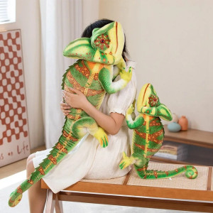 Avant Peluche Caméléon Géant - "Caméléon Jungle Royale"