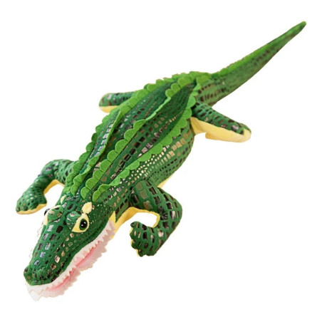 Vue générale Peluche Crocodile Sauvage - "Griffes & Crocs des Tropiques" - 2 tailles au choix !
