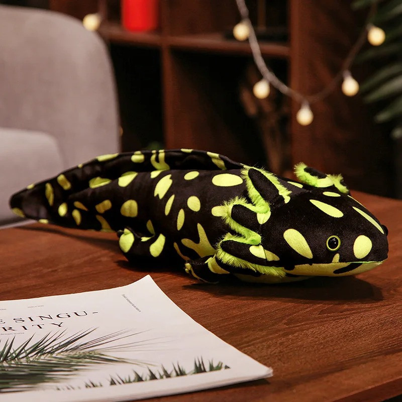 Peluche Axolotl Fantaisie – "Ambassadeur des Abysses" Couleur Vert