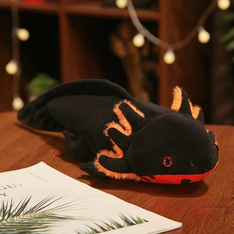 Peluche Axolotl Fantaisie – "Ambassadeur des Abysses" Couleur Orange