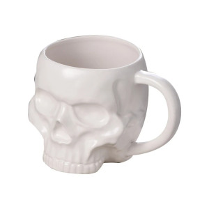 Mug Tête de Mort "Crâne de l’Aube et du Crépuscule" Couleur Blanc