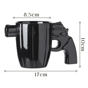 Dimensions Mug Revolver "Tir Express" Couleur Noir