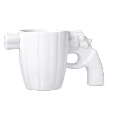 Mug Revolver "Tir Express" Couleur Blanc