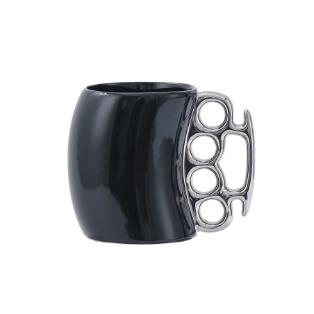 Mug Poing Américain "Café Knockout" Modele 2 Couleur Argent