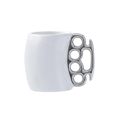 Mug Poing Américain "Café Knockout" Modele 1 Couleur Argent