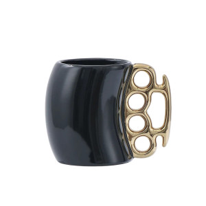Mug Poing Américain "Café Knockout" Modele 2 Couleur Or
