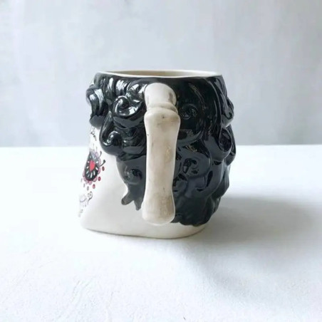 Vue de côté  Mug Tête de Mort Mexicaine "Señorita Calavera"