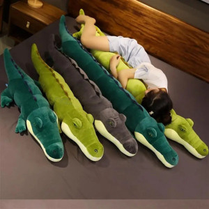 Peluche Crocodile Doudou - "Gros Croko Relax" - 3 couleurs au choix !