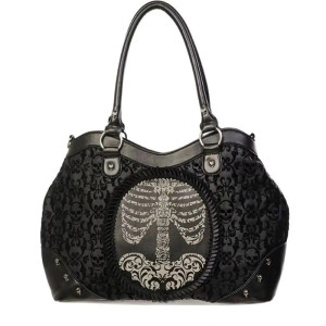 Vue générale Sac Tête de Mort Goth - Cage Baroque des Ombres