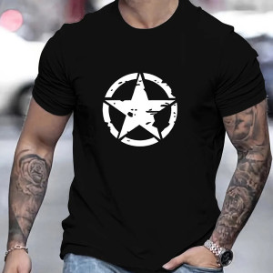 T-shirt Rock Étoile US "Grunge Insoumis" Couleur Noir