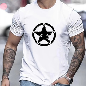 T-shirt Rock Étoile US "Grunge Insoumis" Couleur Blanc