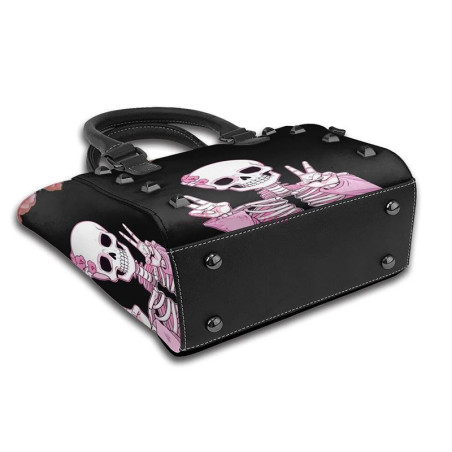 Sac Tête de Mort "Squelette Peace & Roses"