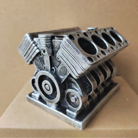 Pot à Crayons Biker Moteur V8 "Engine Block Power" modele 1
