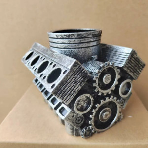 Pot à Crayons Biker Moteur V8 "Engine Block Power" modele 2