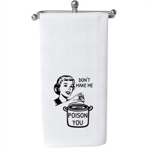 Vue générale Torchon de Cuisine Gothique Humour Noir - "Poison You"