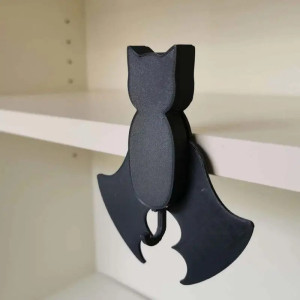 Porte-clés Mural Gothique Tête de Mort - Chauve-Souris