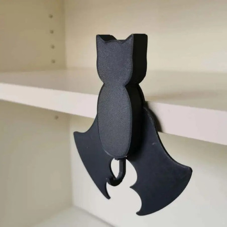 Porte-clés Mural Gothique Tête de Mort - Chauve-Souris