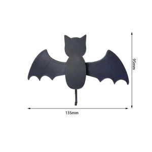 Dimensions Porte-clés Mural Gothique Tête de Mort - Chauve-Souris