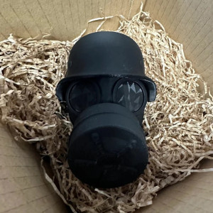 Accessoire Auto Tête de Mort - Cache Attelage Masque à Gaz Militaire Modele 1 Couleur noir