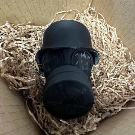 Accessoire Auto Tête de Mort - Cache Attelage Masque à Gaz Militaire Modele 1 Couleur noir